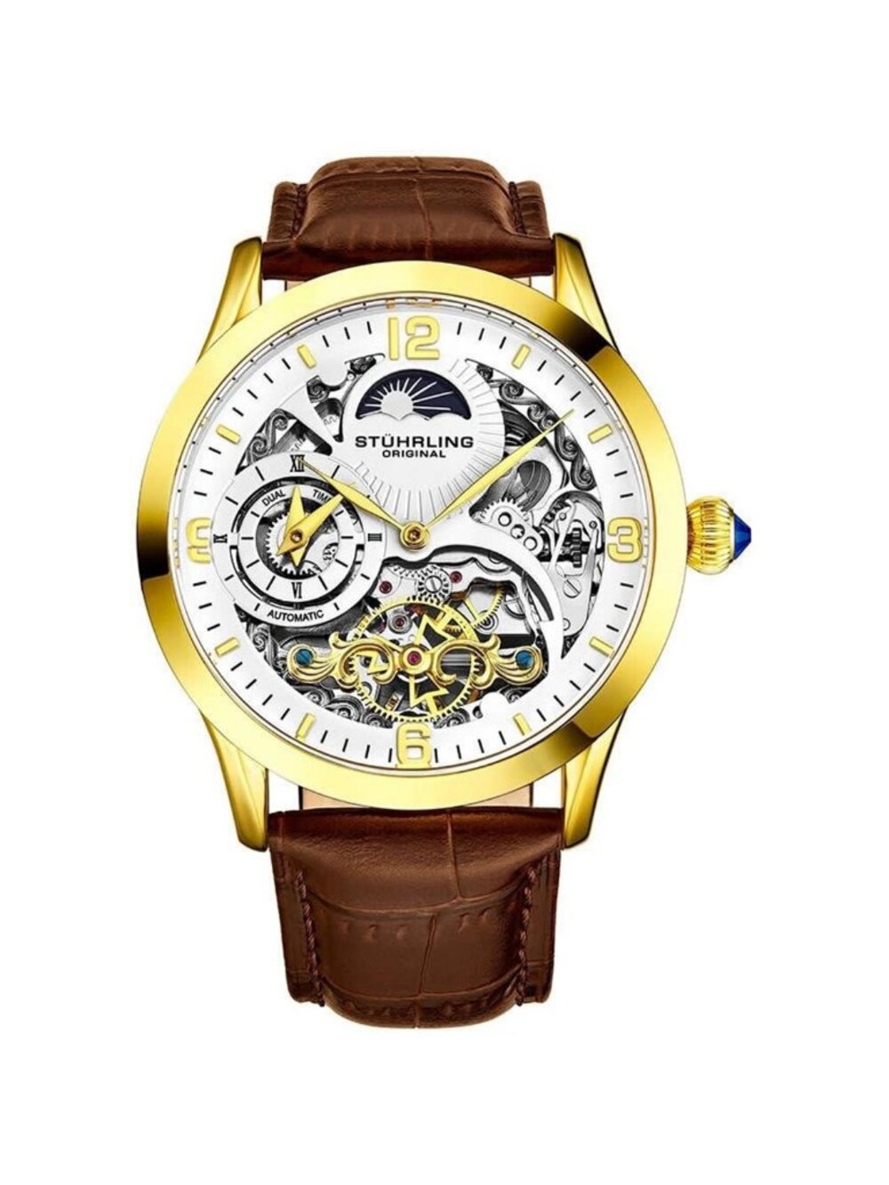 NWT Stuhrling Original Legacy Automatic White Dial Men's Watch